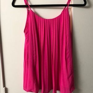 Pink pleated tank top - Fabrik